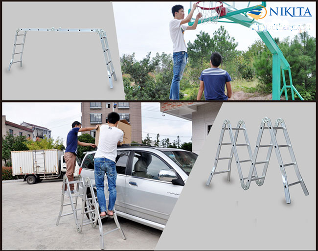 Thang nhôm gấp nikita TGA58